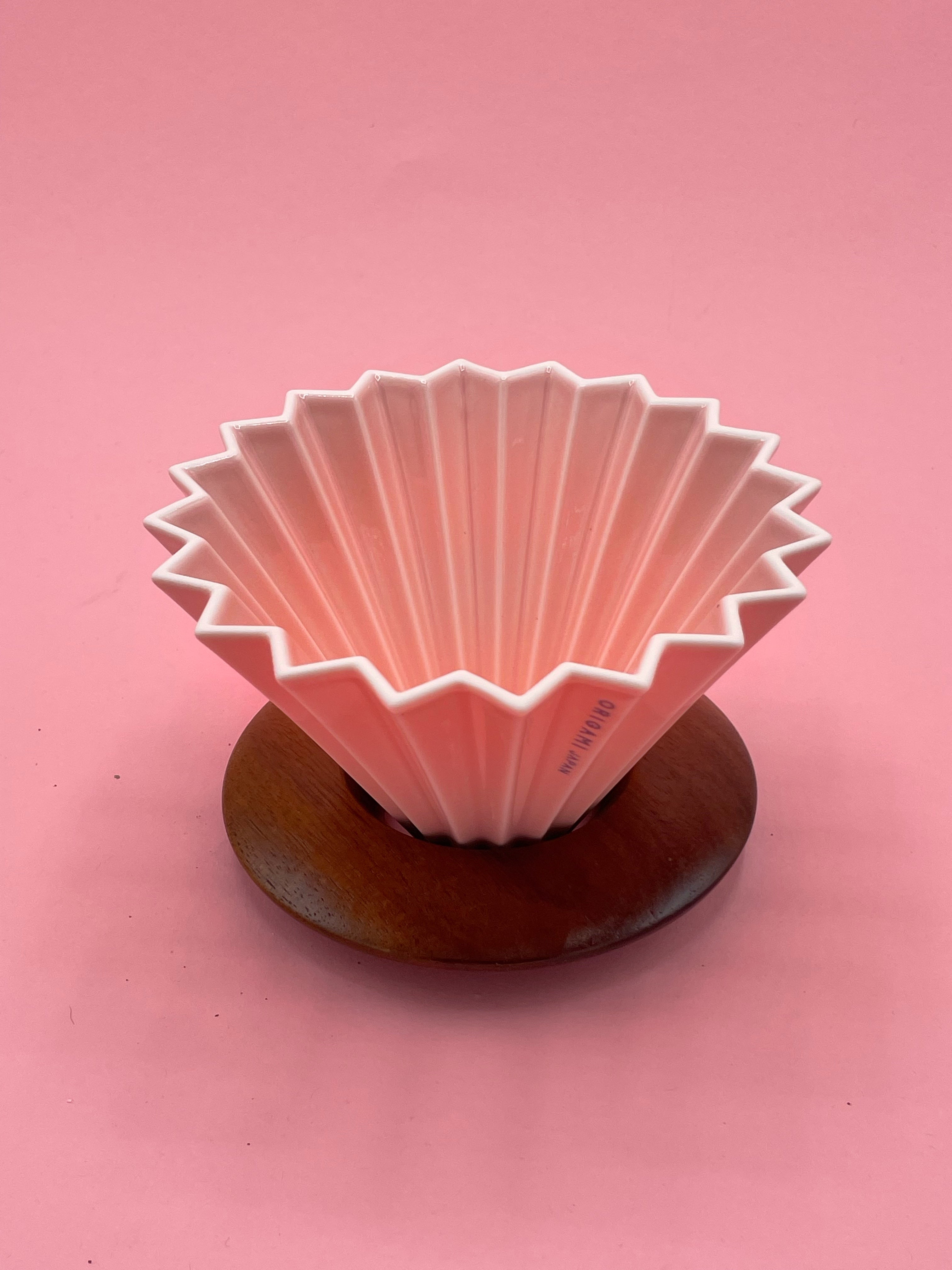 medium pink dripper with base